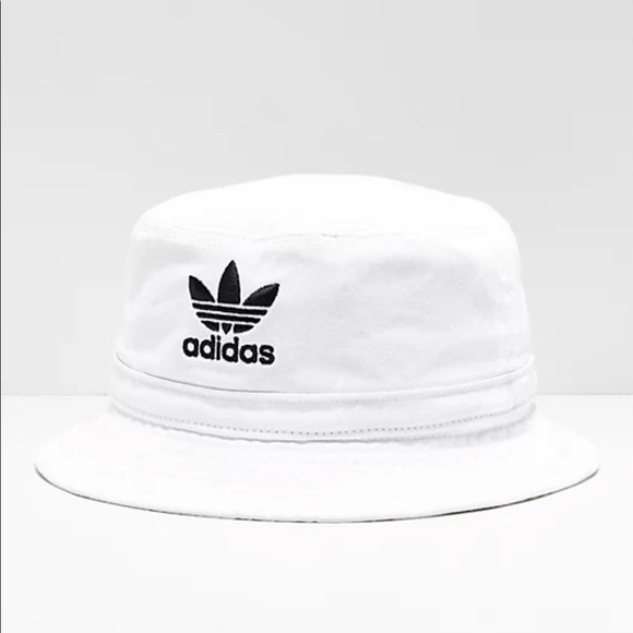 Adidas originals white trefoil bucket hat cap - Picture 5 of 10